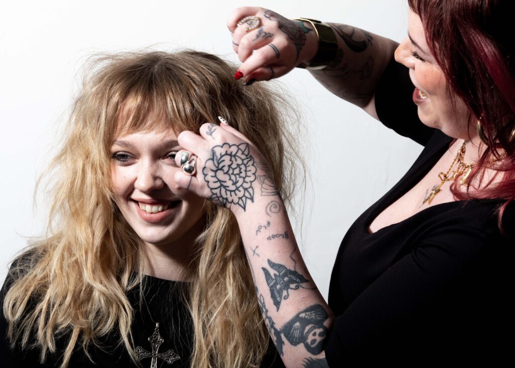 Hair stylist professional branding photoshoots