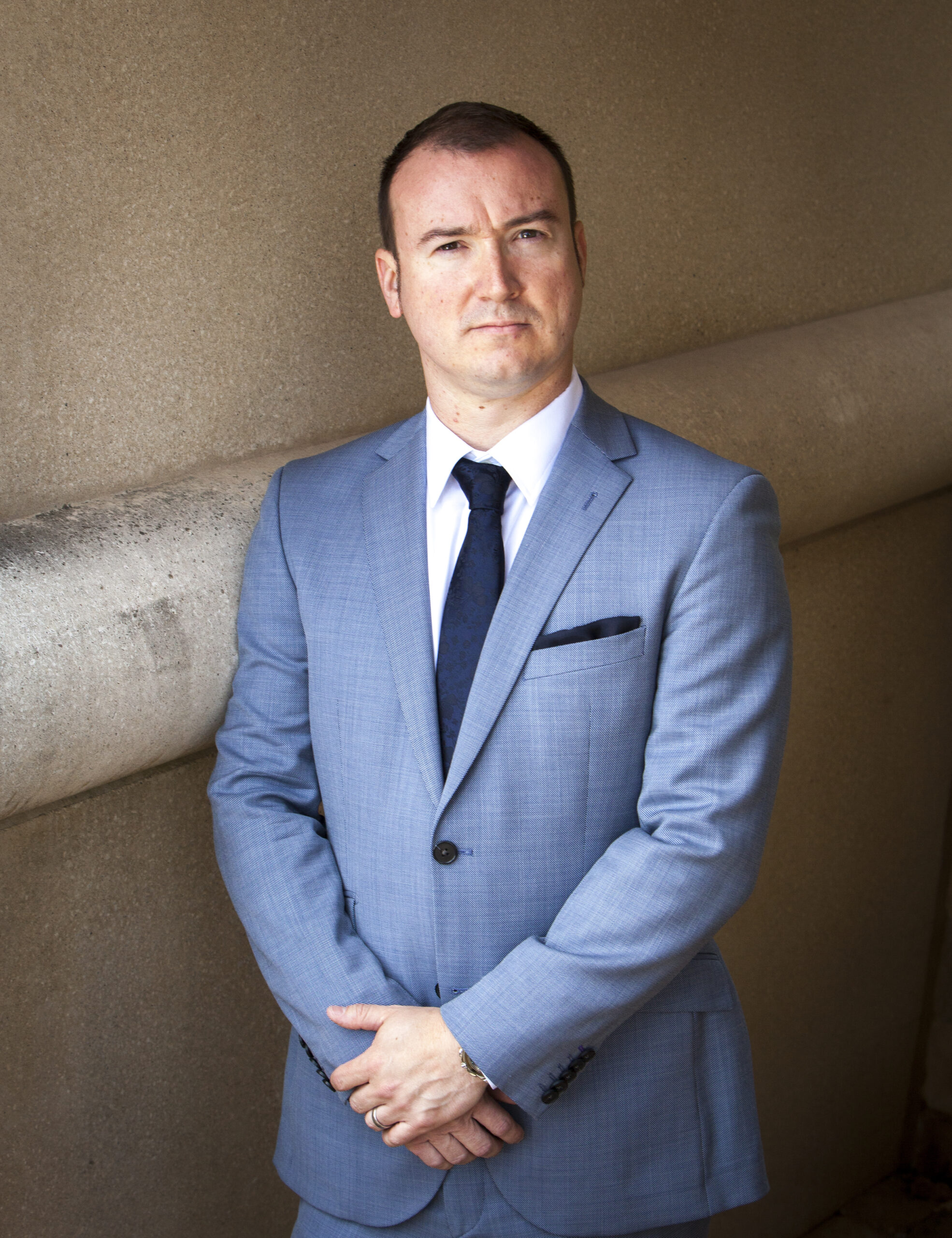 Executive headshot photographed in South Wales