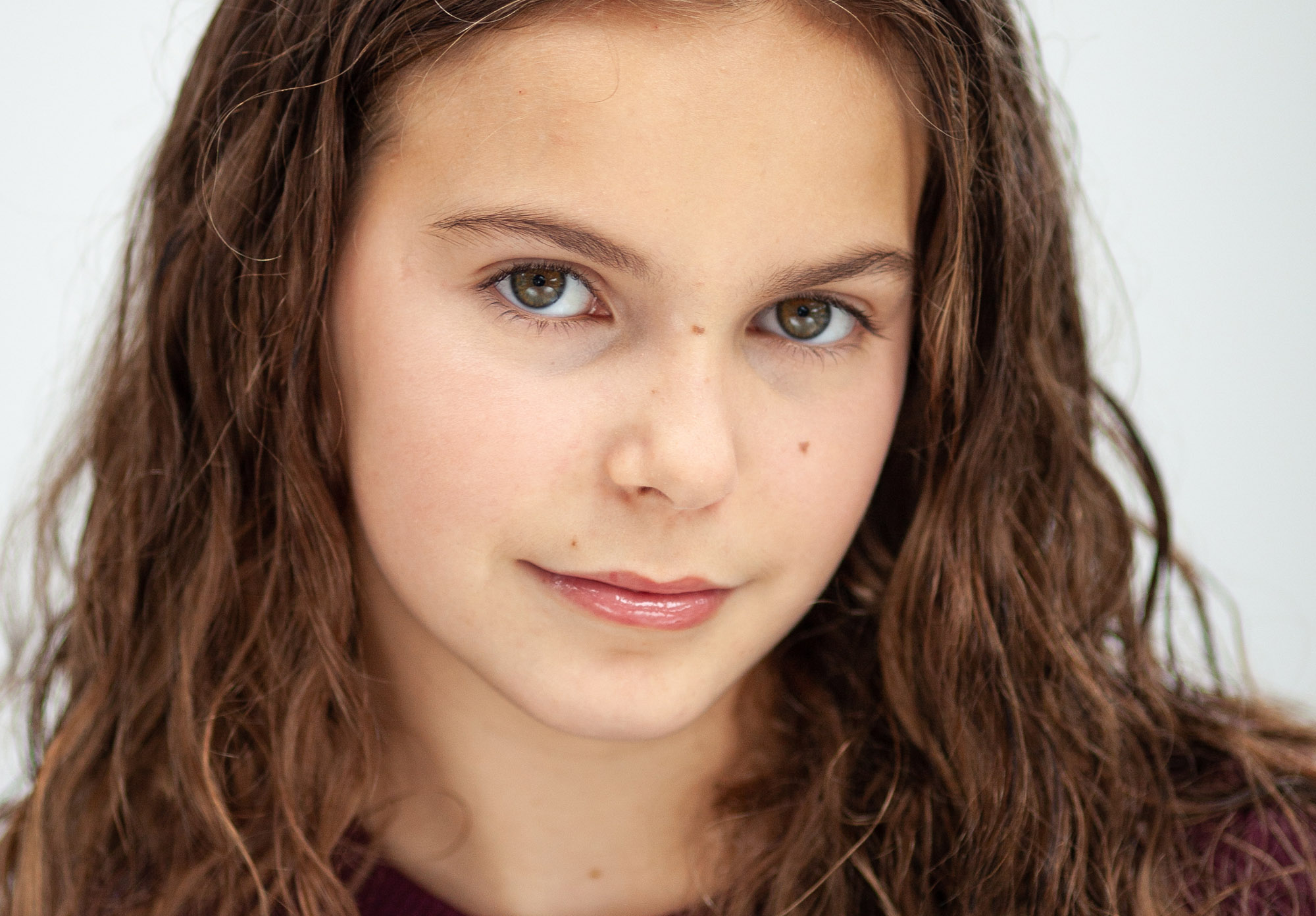 Natural-light child actor portrait from a recent South Wales headshot session