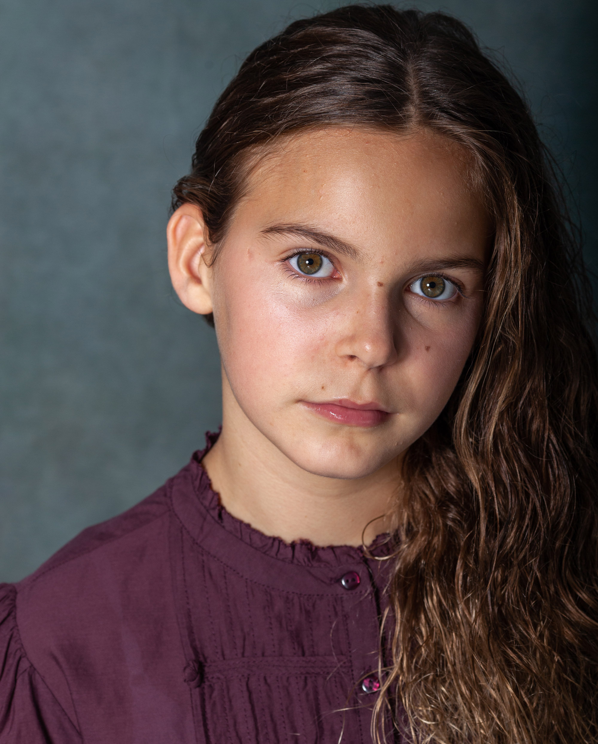 Cinematic child actor headshot photographed by Chris Barroccu in South Wales