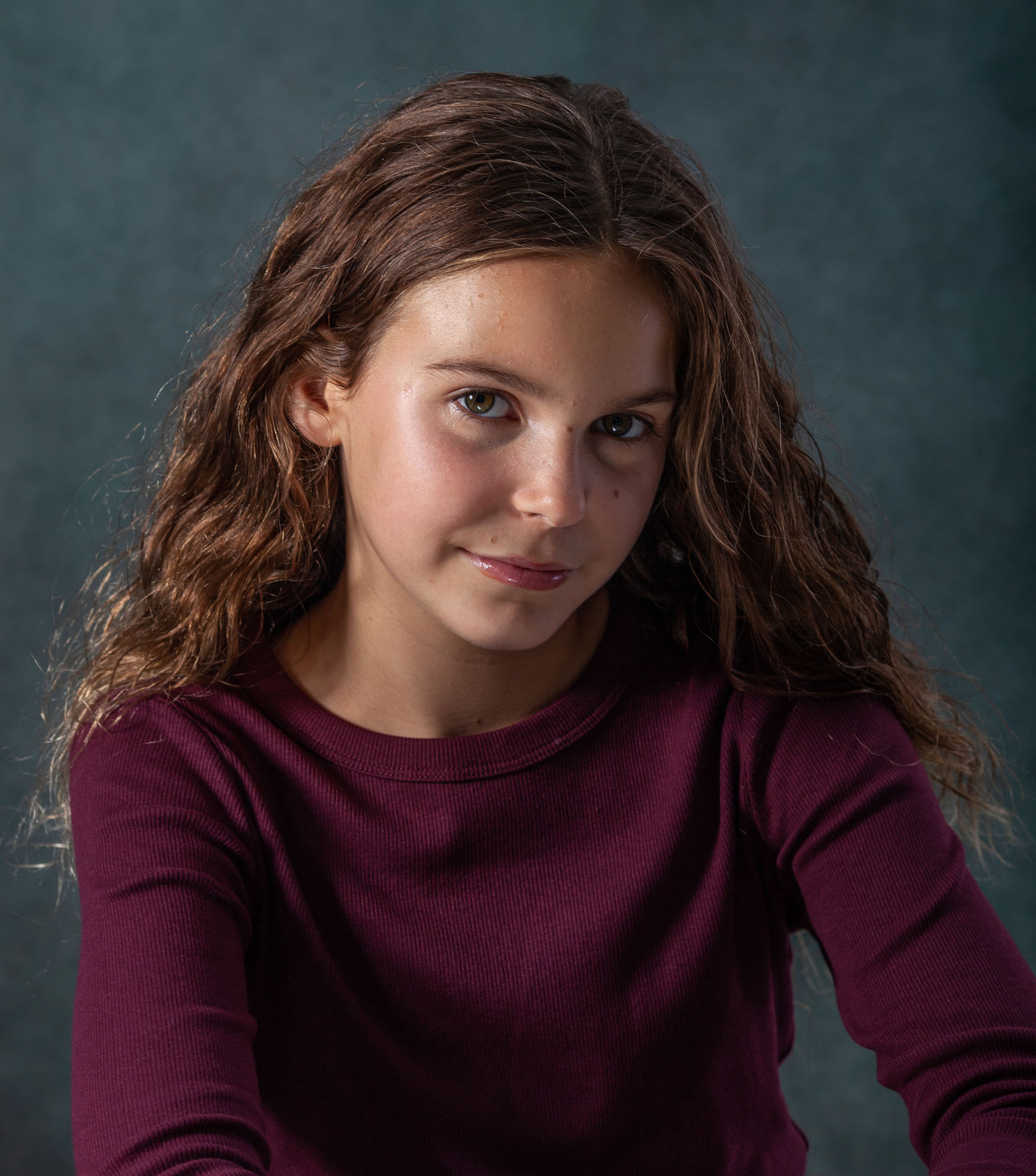 Child actor and young performer headshot photographed by Chris Barroccu in South Wales